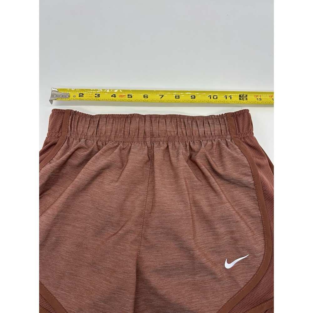 Nike Tempo Shorts Womens XS Brown Lined Dri-Fit Mid Rise Elastic Waist Swoosh - Picture 5 of 5